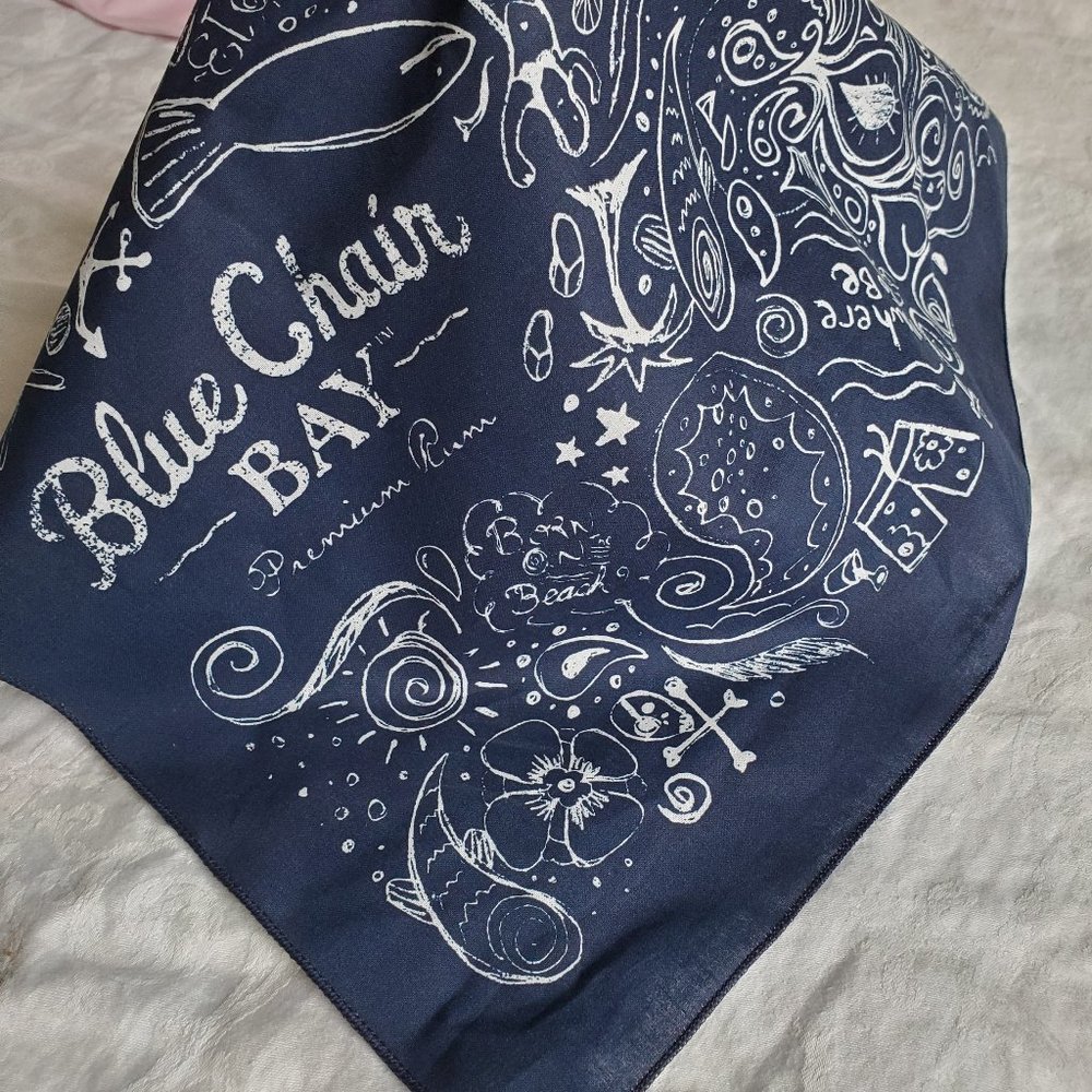 Blue Chair Bay Rum Bandana FaceMask Kenny Chesney